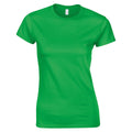 Irish Green - Front - Gildan Womens-Ladies Softstyle Plain Ringspun Cotton Fitted T-Shirt
