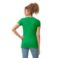 Irish Green - Back - Gildan Womens-Ladies Softstyle Plain Ringspun Cotton Fitted T-Shirt