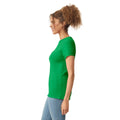 Irish Green - Side - Gildan Womens-Ladies Softstyle Plain Ringspun Cotton Fitted T-Shirt