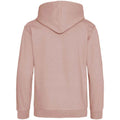 Dusty Pink - Back - Awdis Childrens-Kids Heather Hoodie