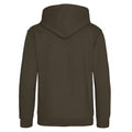 Olive Green - Back - Awdis Childrens-Kids Heather Hoodie