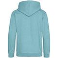 Seafoam - Back - Awdis Childrens-Kids Heather Hoodie