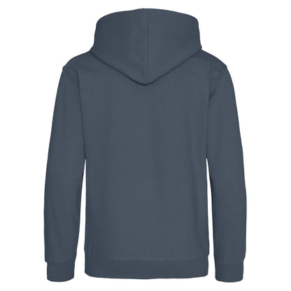 Airforce Blue - Back - Awdis Childrens-Kids Heather Hoodie