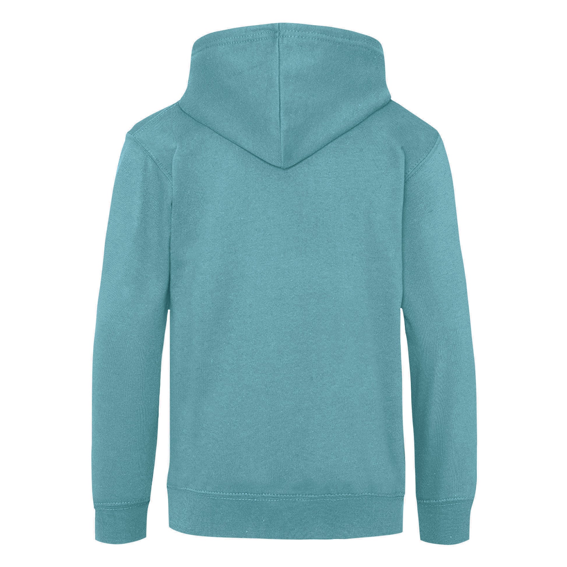 Seafoam - Back - Awdis Childrens-Kids Heather Hoodie
