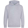 Grey - Front - Awdis Childrens-Kids Heather Hoodie