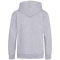 Grey - Back - Awdis Childrens-Kids Heather Hoodie
