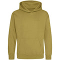 Khaki - Front - Awdis Childrens-Kids Heather Hoodie