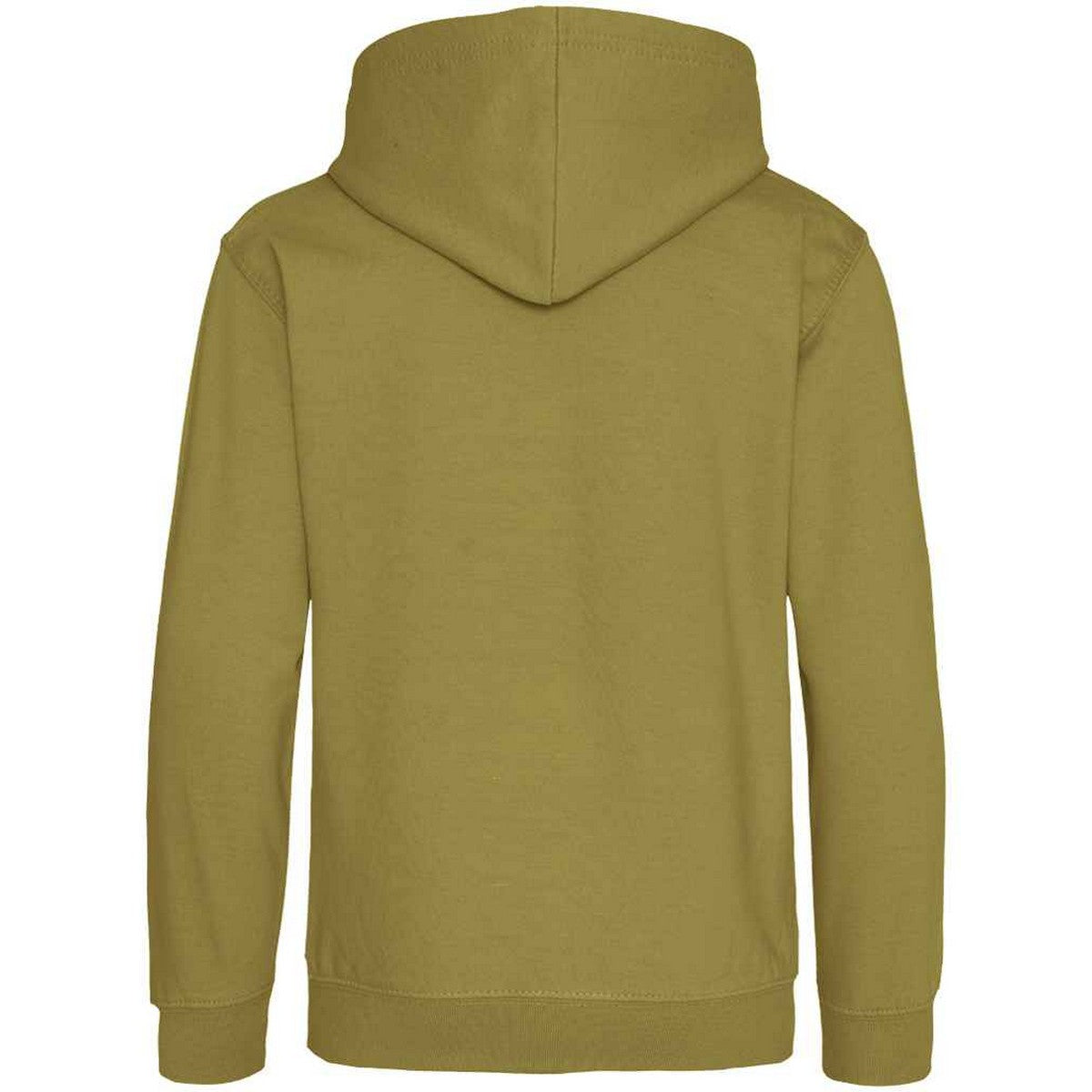 Khaki - Back - Awdis Childrens-Kids Heather Hoodie