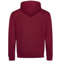 Burgundy-Charcoal - Back - Awdis Unisex Adult Varsity Hoodie