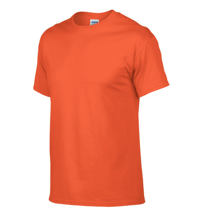 Orange - Side - Gildan Unisex Adult Plain DryBlend T-Shirt