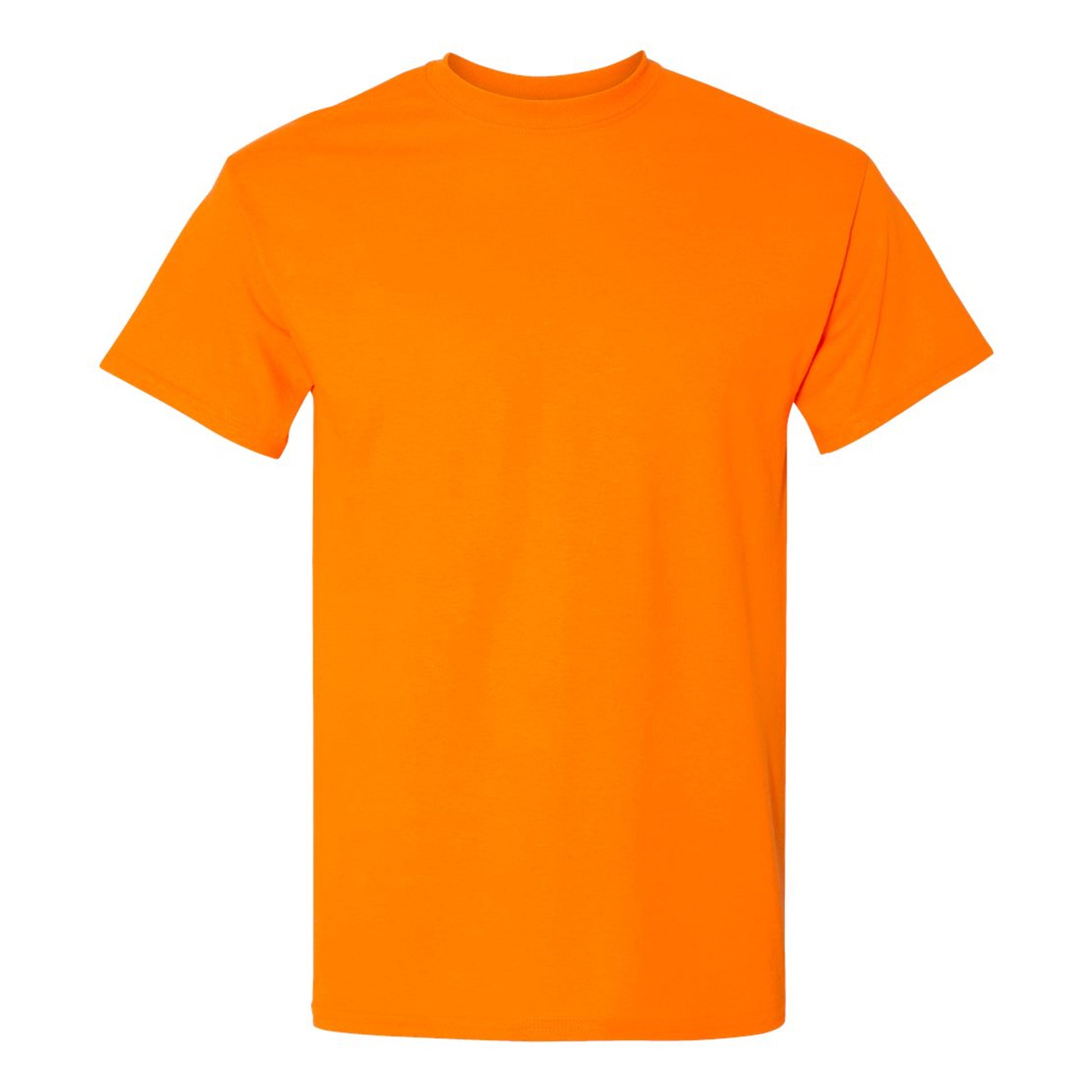 Safety Orange - Front - Gildan Unisex Adult Plain DryBlend T-Shirt
