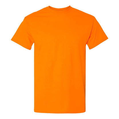 Safety Orange - Front - Gildan Unisex Adult Plain DryBlend T-Shirt