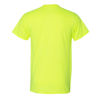 Safety Green - Back - Gildan Unisex Adult Plain DryBlend T-Shirt