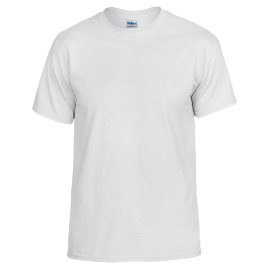 White - Front - Gildan Unisex Adult DryBlend T-Shirt