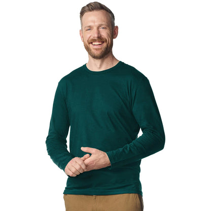Fan Marine Green - Side - Gildan Unisex Adult Softstyle Plain Long-Sleeved T-Shirt