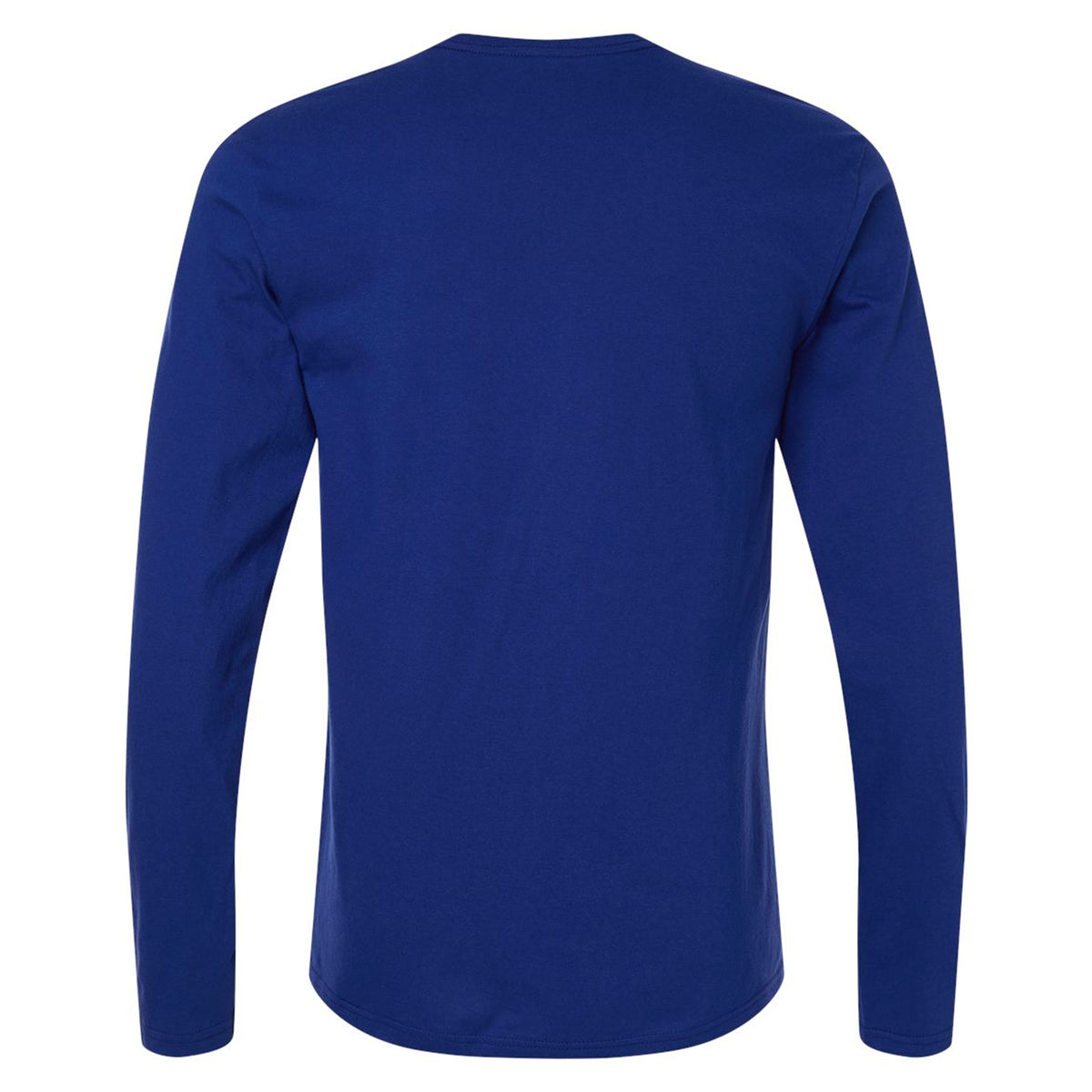 Fan Deep Royal - Back - Gildan Unisex Adult Softstyle Plain Long-Sleeved T-Shirt