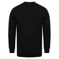 Black - Back - Henbury Mens Cotton Acrylic V Neck Cardigan