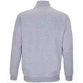 Grey Marl - Back - SOLS Unisex Adult Conrad Marl Quarter Zip Sweatshirt