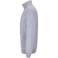 Grey Marl - Side - SOLS Unisex Adult Conrad Marl Quarter Zip Sweatshirt
