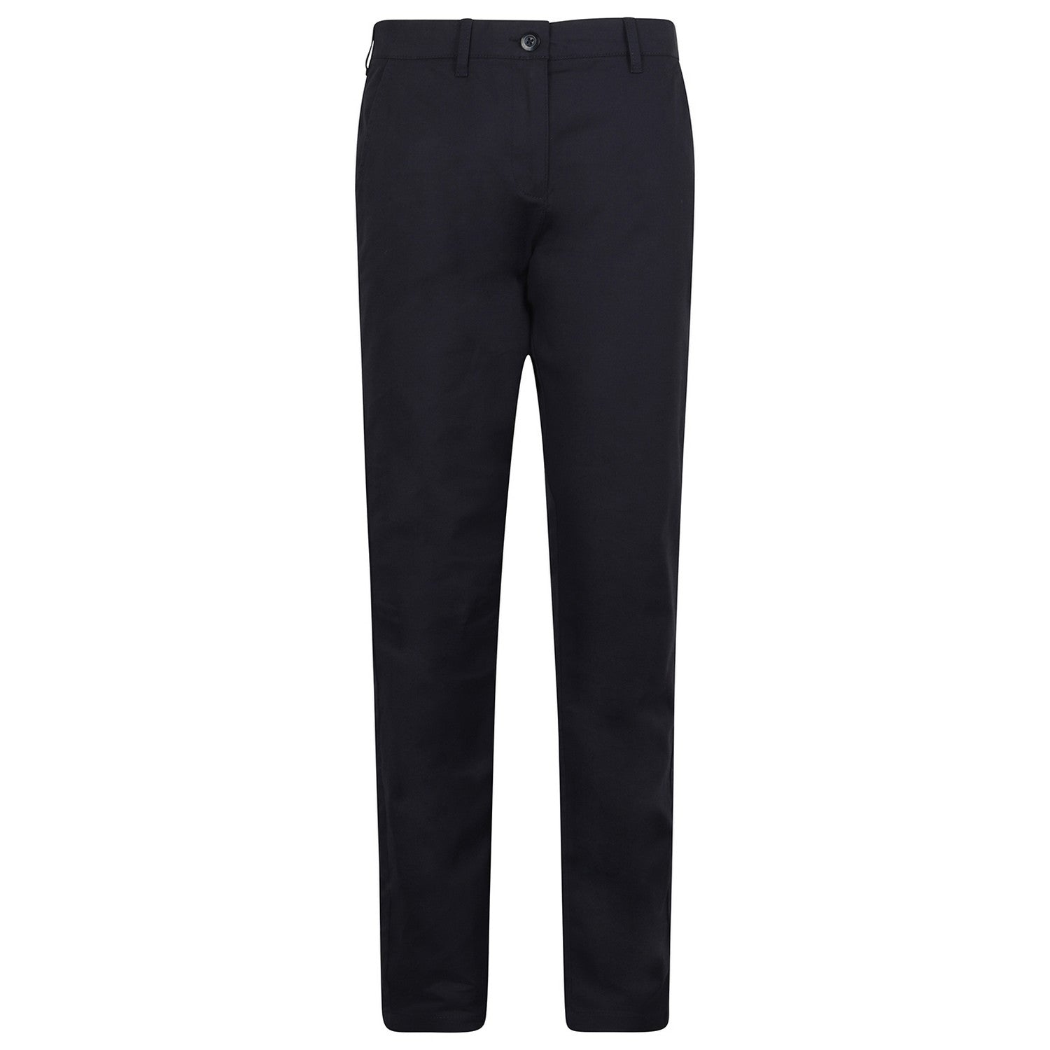 Navy - Front - Henbury Womens-Ladies Stretch Chinos