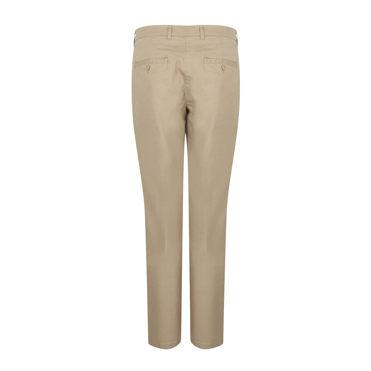 Stone - Back - Henbury Womens-Ladies Stretch Chinos