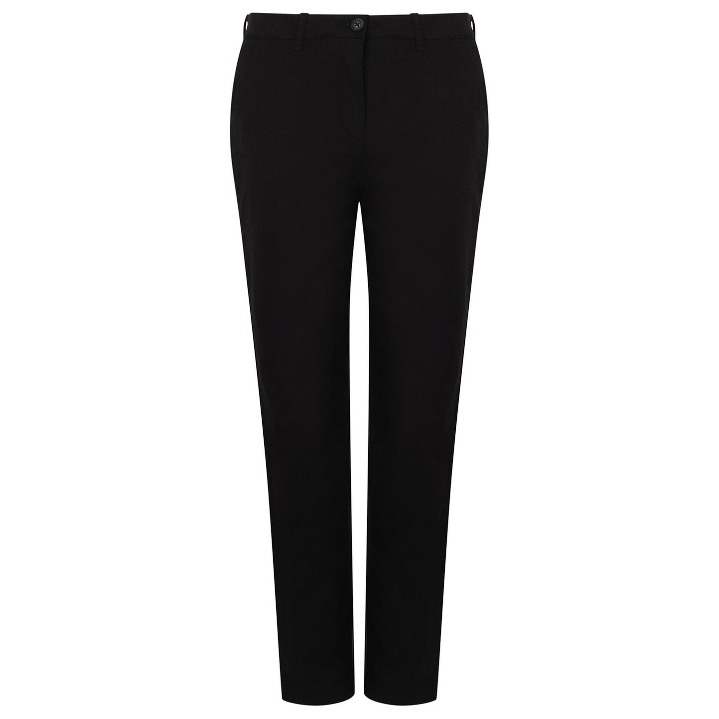 Black - Front - Henbury Womens-Ladies Stretch Chinos