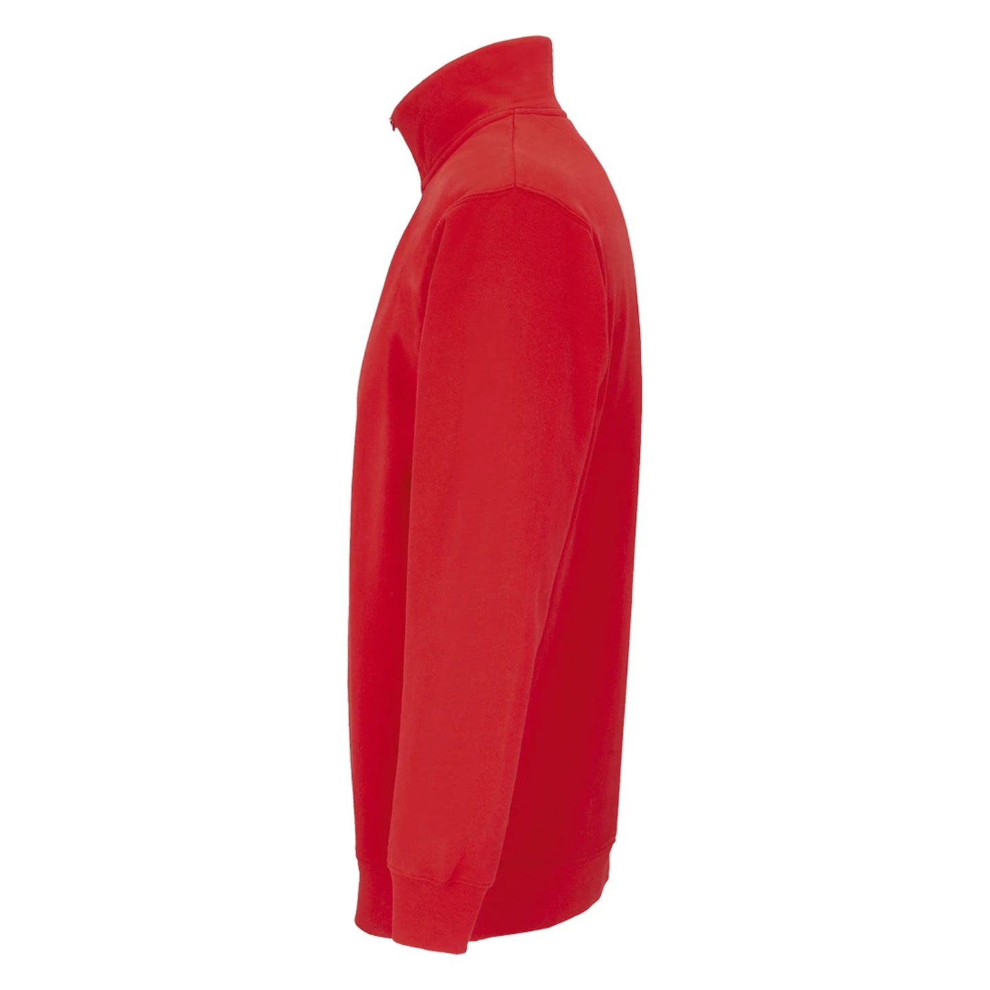Bright Red - Side - SOLS Unisex Adult Conrad Quarter Zip Sweatshirt