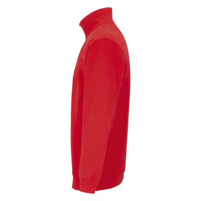 Bright Red - Side - SOLS Unisex Adult Conrad Quarter Zip Sweatshirt