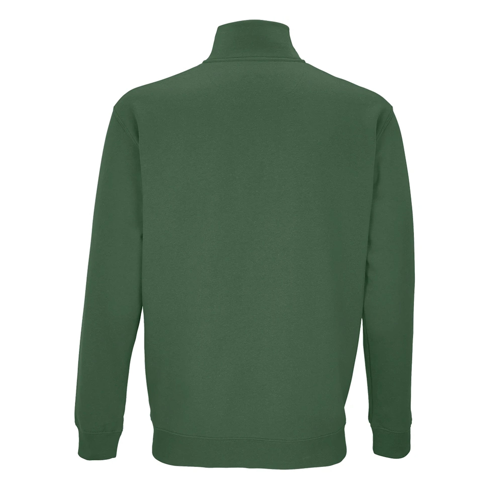 Bottle Green - Back - SOLS Unisex Adult Conrad Quarter Zip Sweatshirt