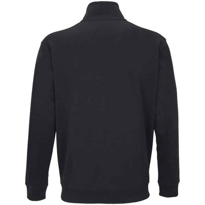 Black - Back - SOLS Unisex Adult Conrad Quarter Zip Sweatshirt