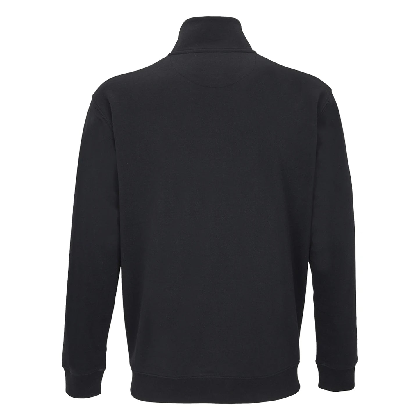 Black - Back - SOLS Unisex Adult Conrad Quarter Zip Sweatshirt
