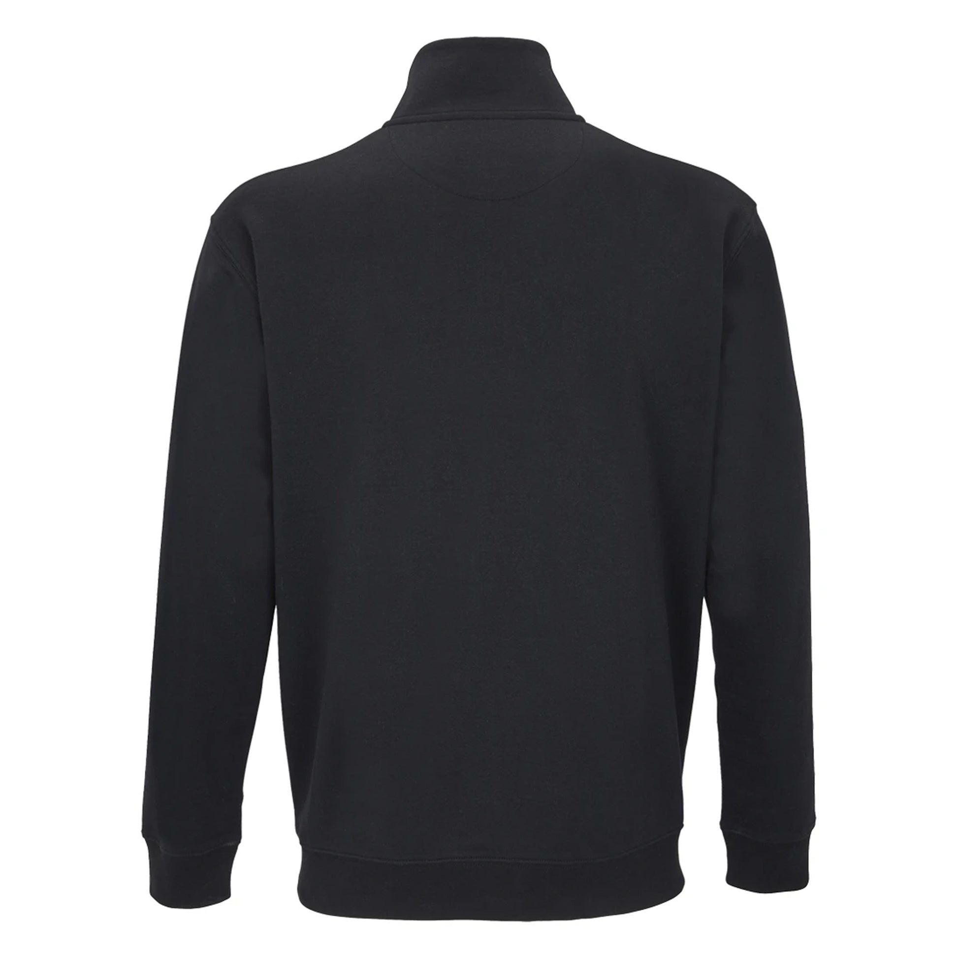Black - Back - SOLS Unisex Adult Conrad Quarter Zip Sweatshirt