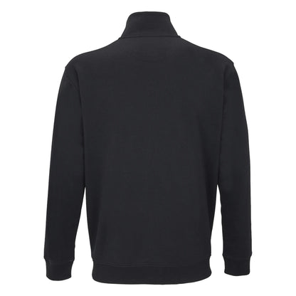Black - Back - SOLS Unisex Adult Conrad Quarter Zip Sweatshirt