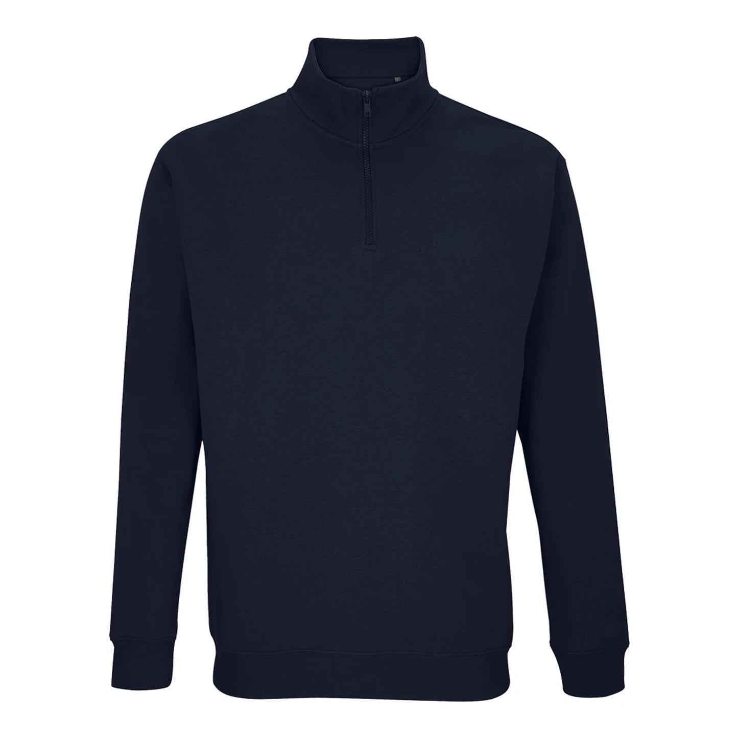 French Navy - Front - SOLS Unisex Adult Conrad Quarter Zip Sweatshirt