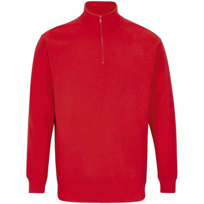 Bright Red - Front - SOLS Unisex Adult Conrad Quarter Zip Sweatshirt