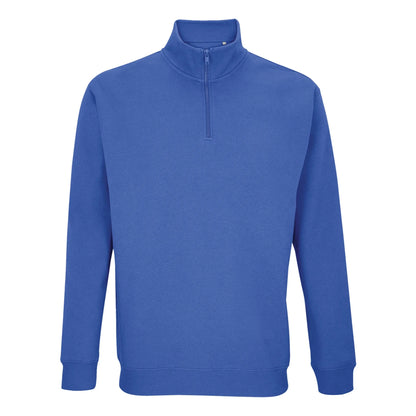 Royal Blue - Front - SOLS Unisex Adult Conrad Quarter Zip Sweatshirt
