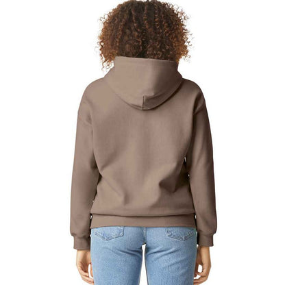 Brown Savana - Back - Gildan Unisex Adult Softstyle Plain Midweight Hoodie
