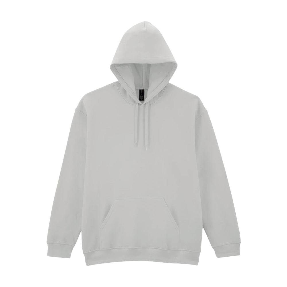 Ash - Front - Gildan Unisex Adult Softstyle Plain Midweight Hoodie