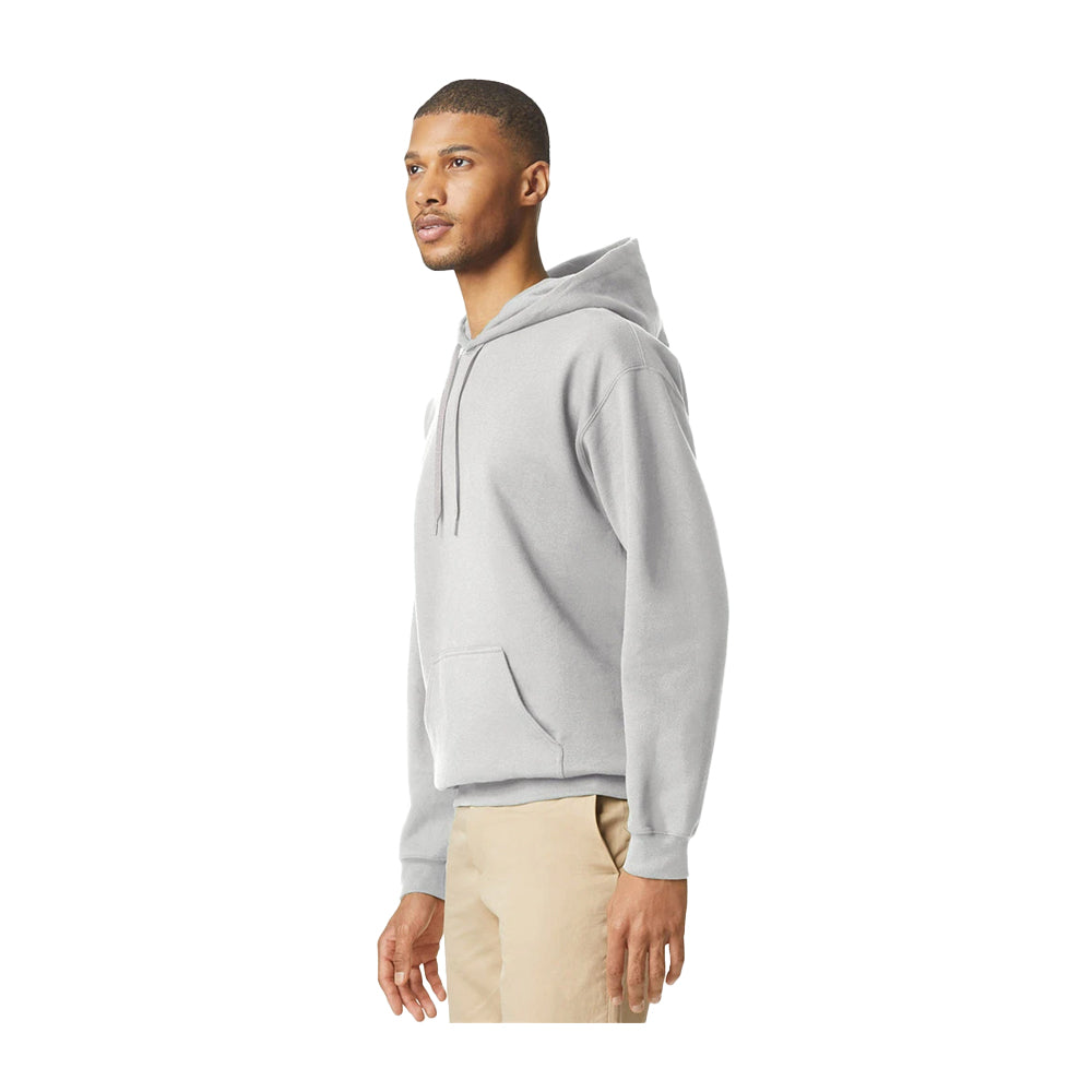 Ash - Side - Gildan Unisex Adult Softstyle Plain Midweight Hoodie