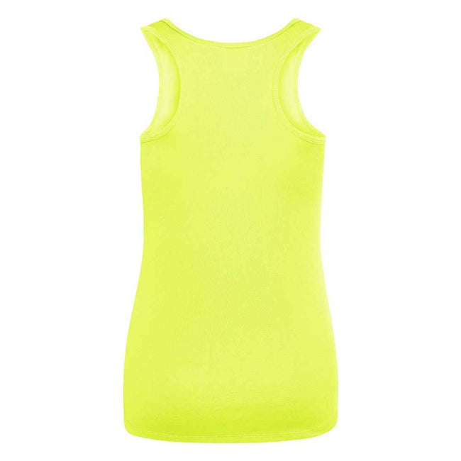 Electric Yellow - Back - AWDis Cool Womens-Ladies Moisture Wicking Girlie Tank Top