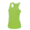 Electric Green - Front - AWDis Cool Womens-Ladies Moisture Wicking Girlie Tank Top
