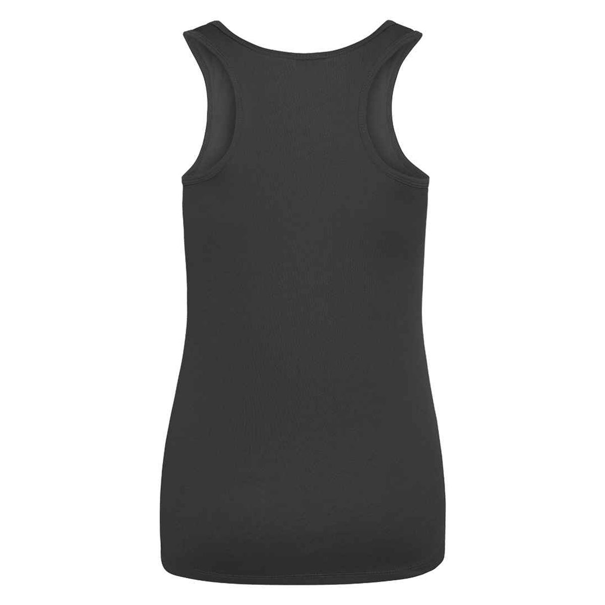Charcoal - Back - AWDis Cool Womens-Ladies Moisture Wicking Girlie Tank Top