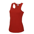 Fire Red - Front - AWDis Cool Womens-Ladies Moisture Wicking Girlie Tank Top