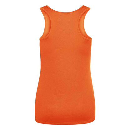 Electric Orange - Back - AWDis Cool Womens-Ladies Moisture Wicking Girlie Tank Top