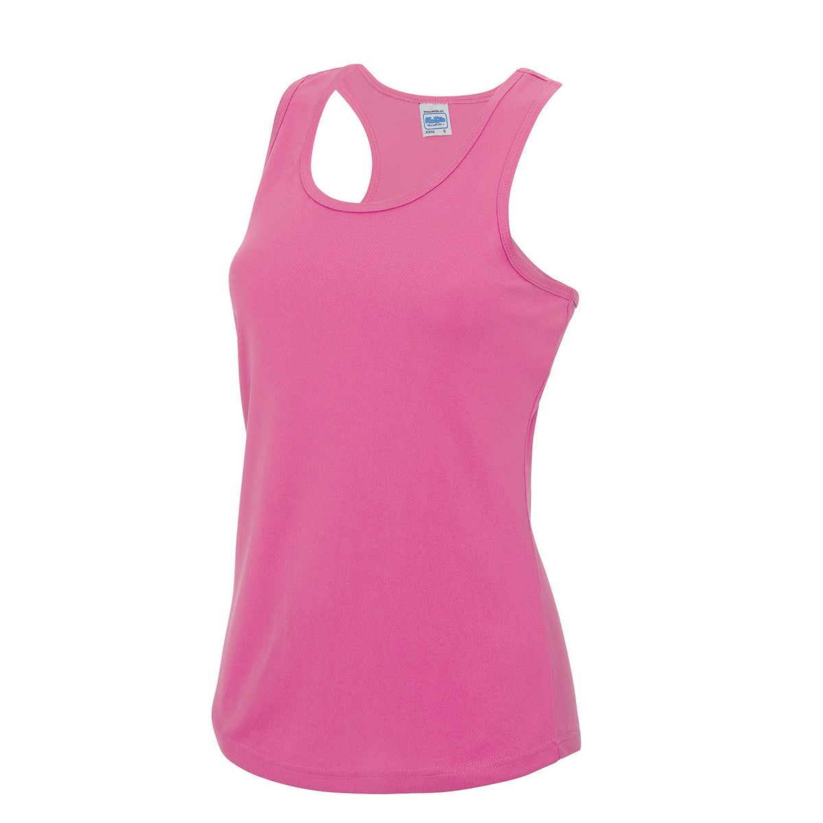 Electric Pink - Front - AWDis Cool Womens-Ladies Moisture Wicking Girlie Tank Top