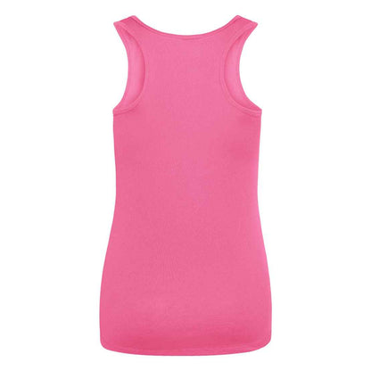 Electric Pink - Back - AWDis Cool Womens-Ladies Moisture Wicking Girlie Tank Top
