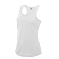 Arctic White - Front - AWDis Cool Womens-Ladies Moisture Wicking Girlie Tank Top