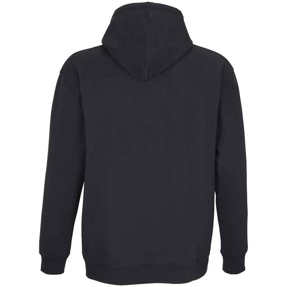 Black - Back - SOLS Unisex Adult Carter Full Zip Hoodie