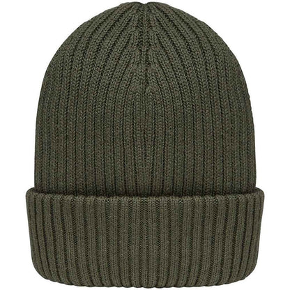Khaki - Back - Native Spirit Unisex Adult Wide Cuff Beanie