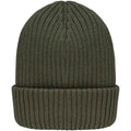 Khaki - Back - Native Spirit Unisex Adult Wide Cuff Beanie